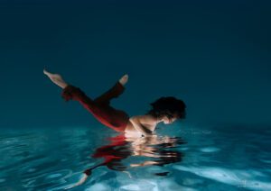 séance photo sous l'eau